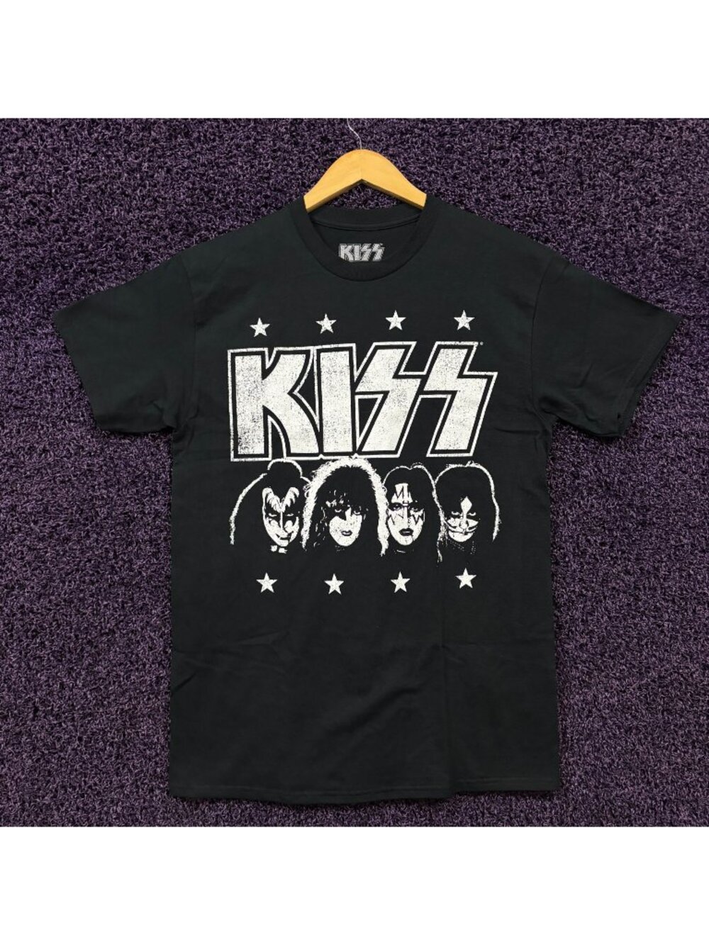 KISS Dynasty Album Stars Poster Glam Metal Band T-Shirt M